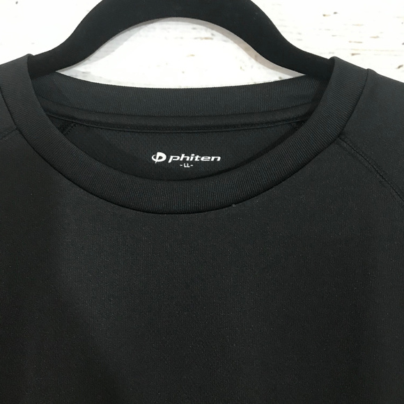 Phiten Black Short Sleeve Shirt Sleeve Logo - Picture 2 of 4